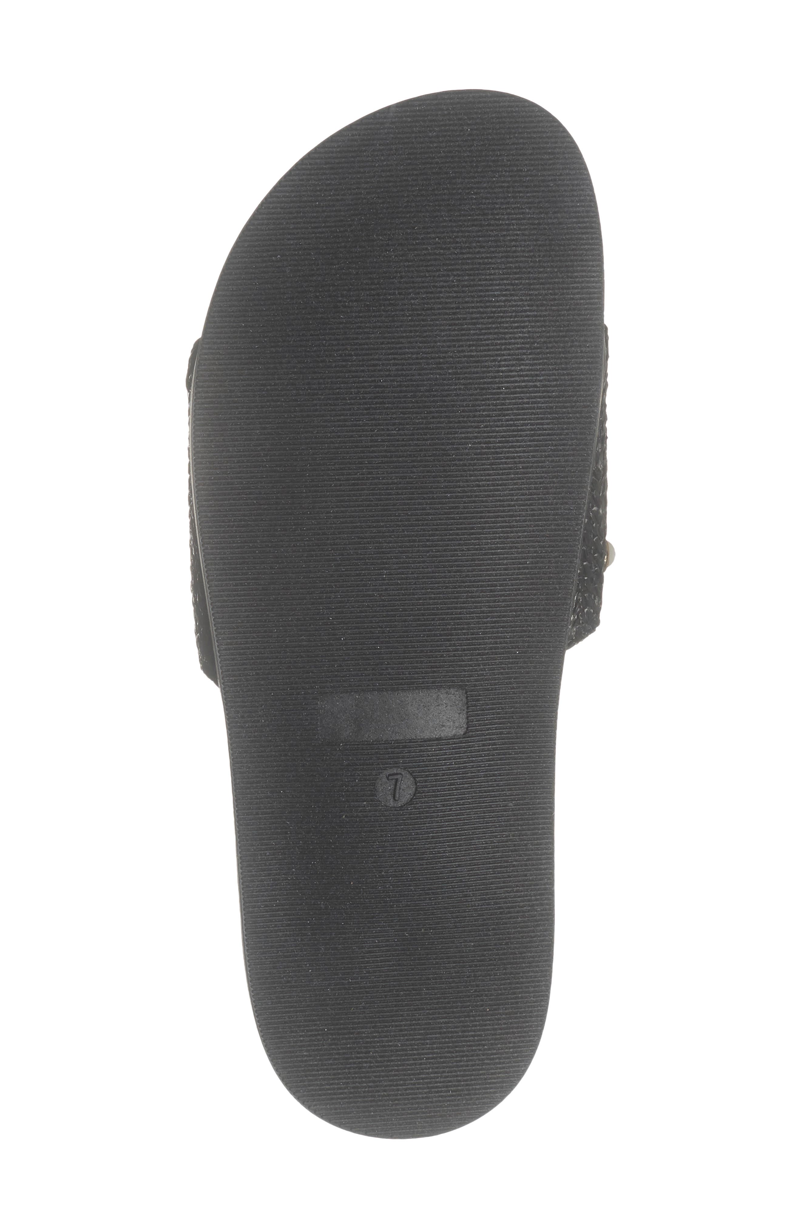 Melbana Slide Sandal, Alternate, color, BLACK