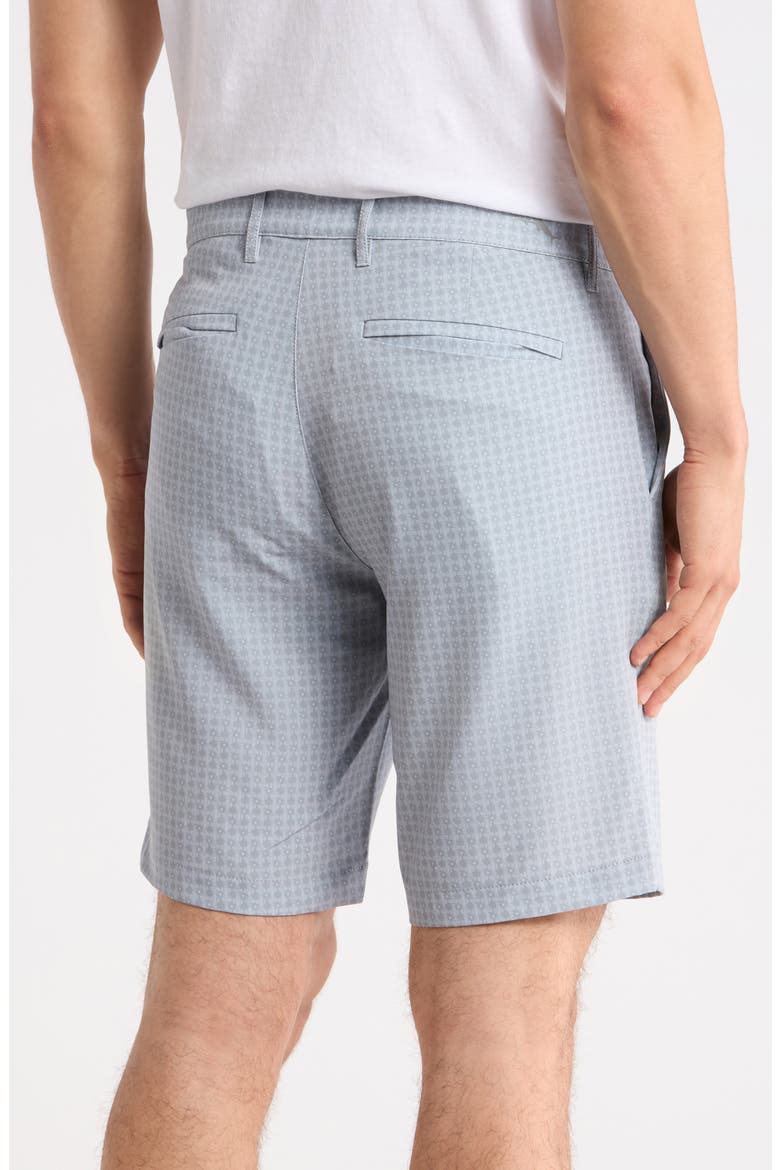 Geo Ace Shot Printed Shorts, Alternate, color, ARGENT