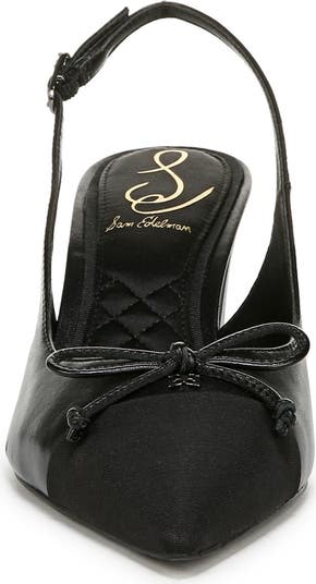 Willette Slingback Pointed Cap Toe Pump