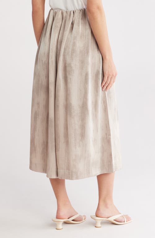 Patrizia Luca Wide Leg Crop Pants In Beige