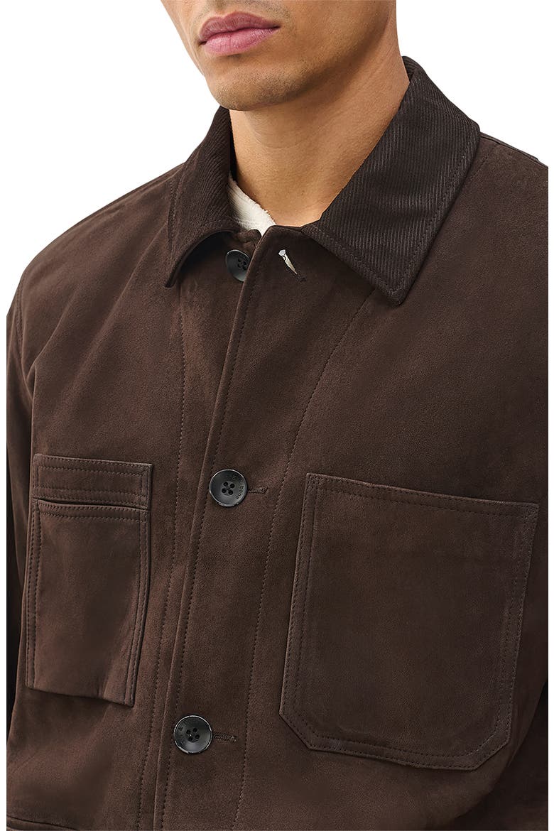 Graham Suede Chore Jacket, Alternate, color, BROWN