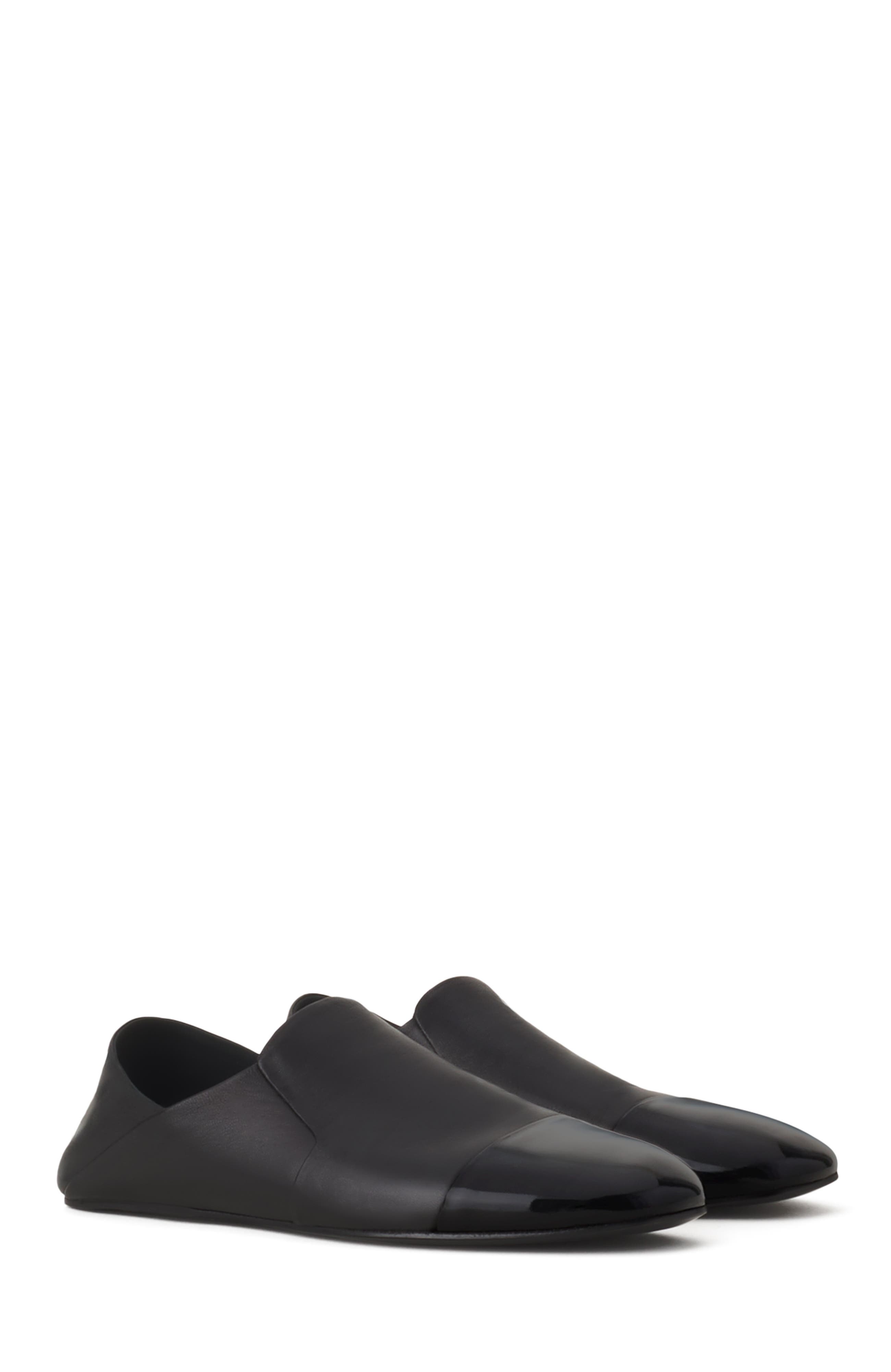 Soft Loafers In Leather, Alternate, color, Black