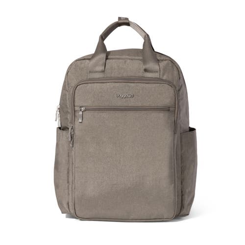 Baggallini Commuter Laptop Backpack In Sterling Shimmer