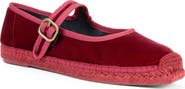 Penelope Chilvers Flora Velvet Mary Jane Espadrille