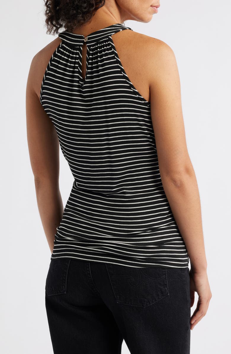 Loveappella Wrap Halter Tank, Alternate, color, Black