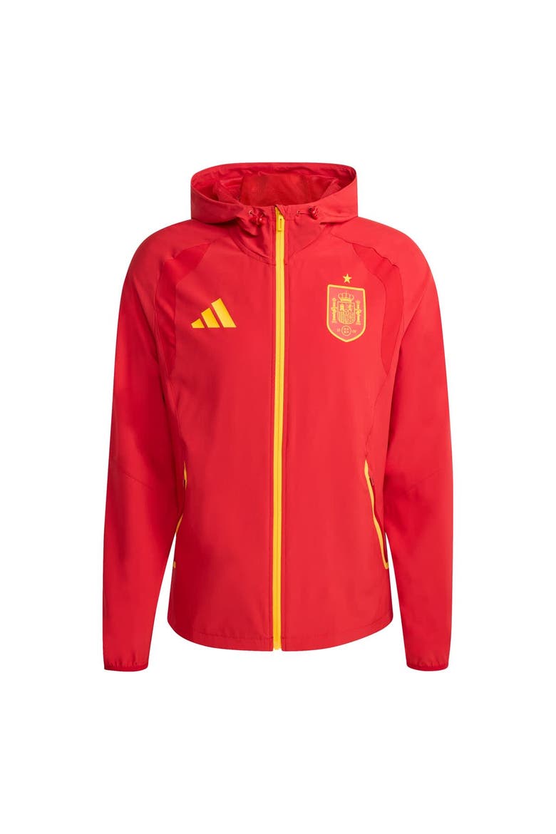 Men's adidas  Red Spain National Team FIFA x World Cup 2026 Full-Zip Travel Windbreaker Jacket, Main, color, Red