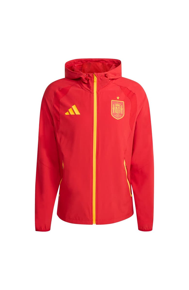 adidas Men's adidas Red Spain National Team FIFA x World Cup 2026 Full-Zip Travel Windbreaker Jacket, Main, color, Red