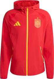 adidas Men's adidas Red Spain National Team FIFA x World Cup 2026 Full-Zip Travel Windbreaker Jacket