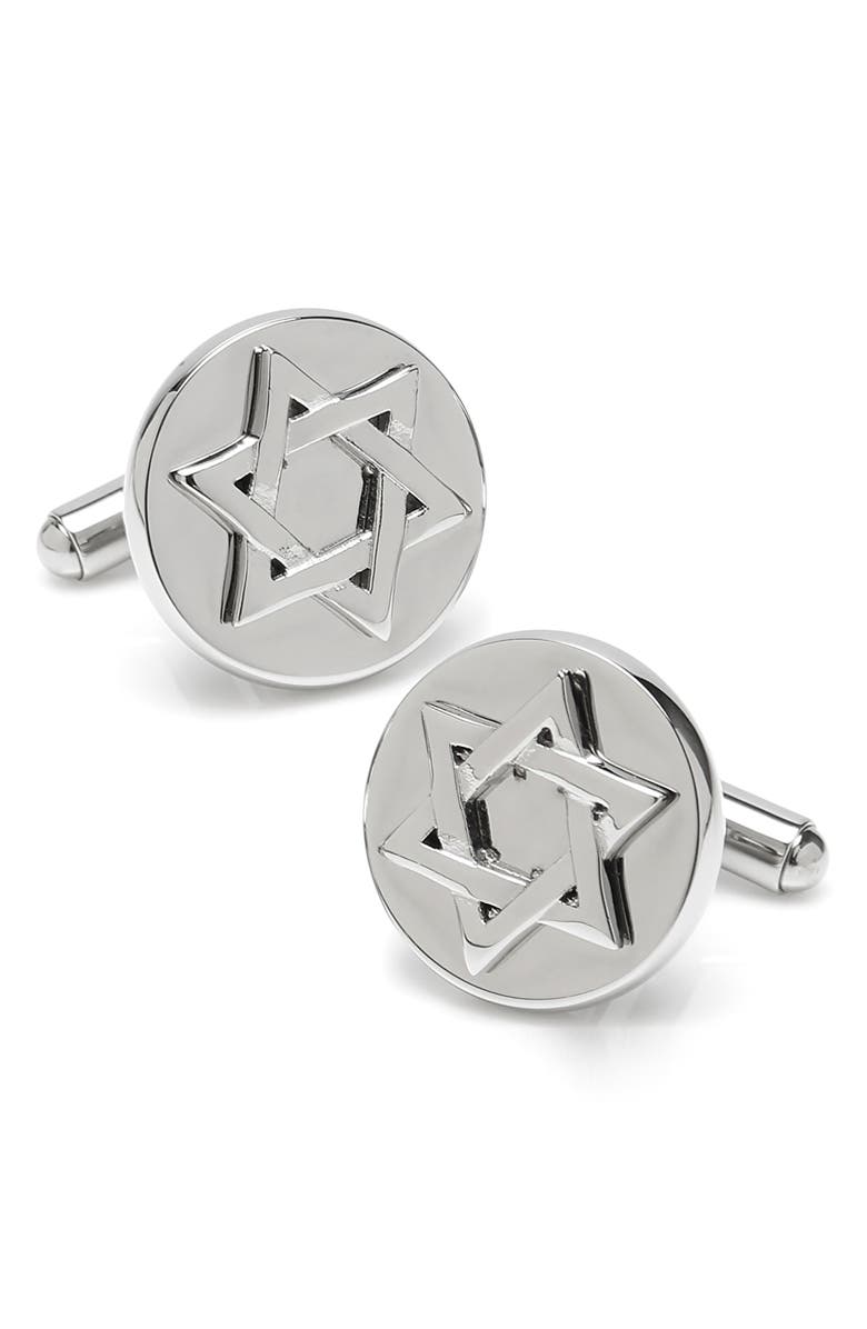 Cufflinks, Inc. Star of David Cuff Links, Main, color,