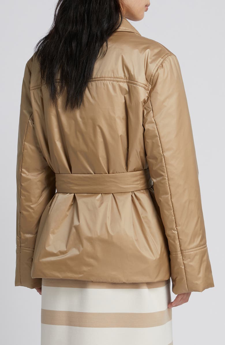 MM by Max Mara Sequoia Insulated Belted Jacket, Alternate, color, Beige