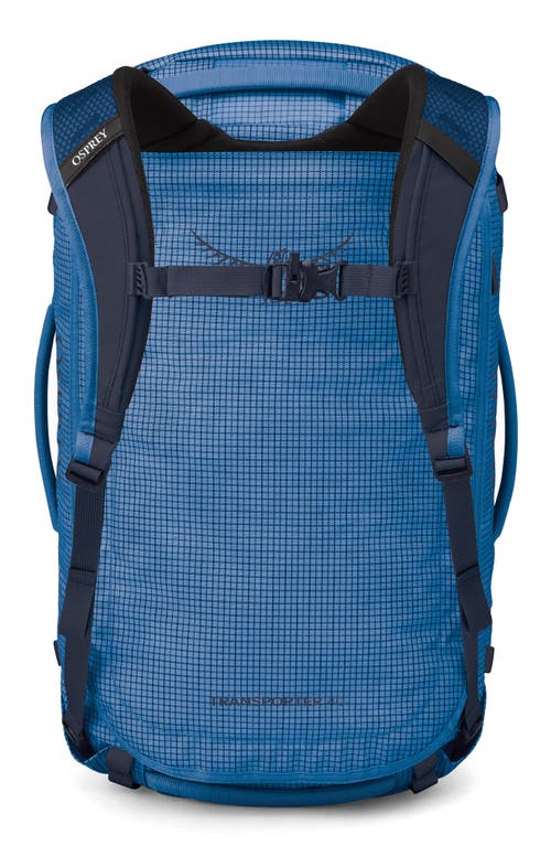 Osprey Transporter 40-liter Duffle Carry-on Luggage In Blue Flame/nocturnal Blue
