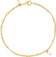 Untamed Petals Bijou Dainty Pearl Bracelet