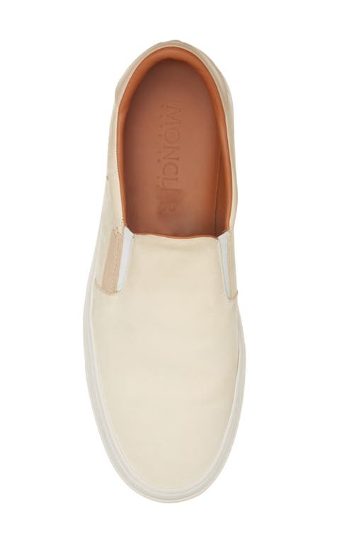 Moncler Monclub Slip-on Sneaker In White