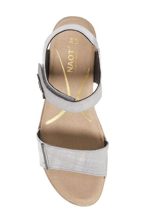 Naot 'intact' Sandal In Gray Linen Leather