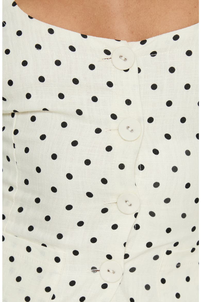 Spirito Polka Dot Vest Top, Alternate, color, WHITE POLKA