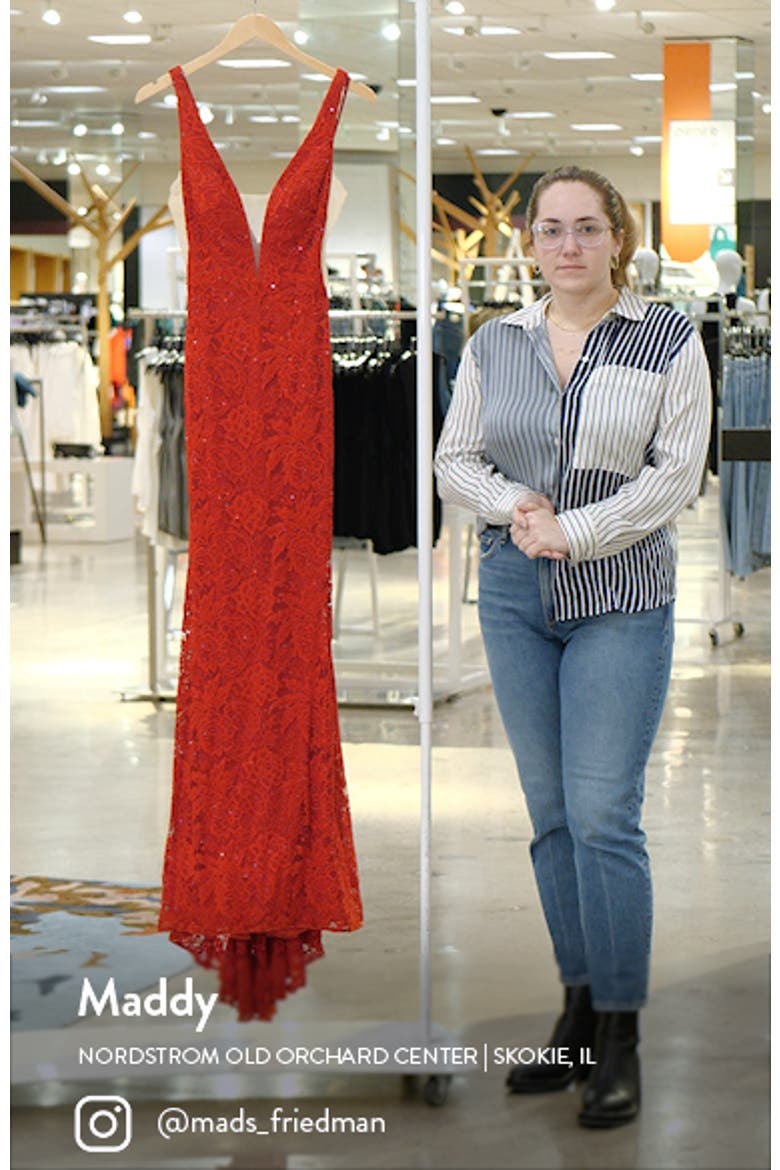 Illusion Inset Lace Gown video