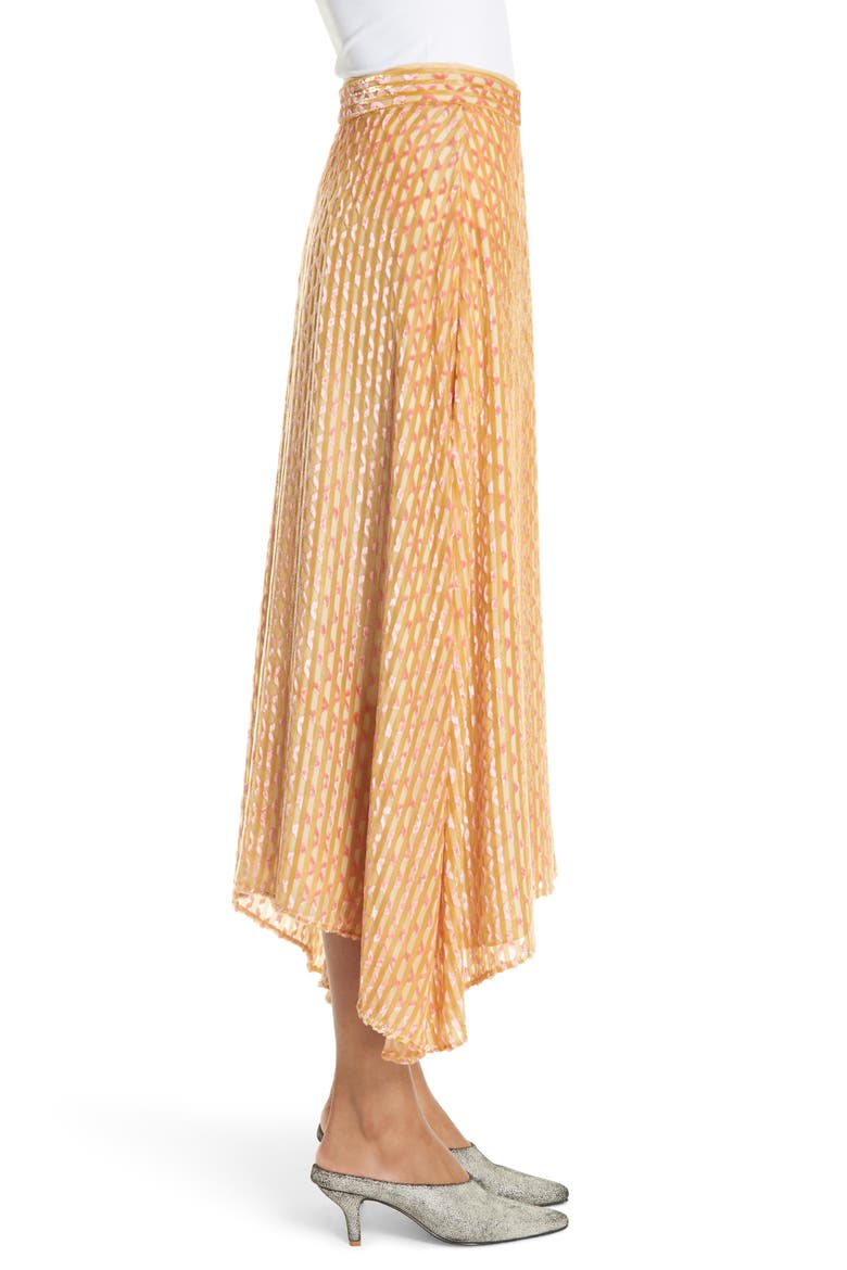 Gimlet Midi Skirt, Alternate, color, YELLOW