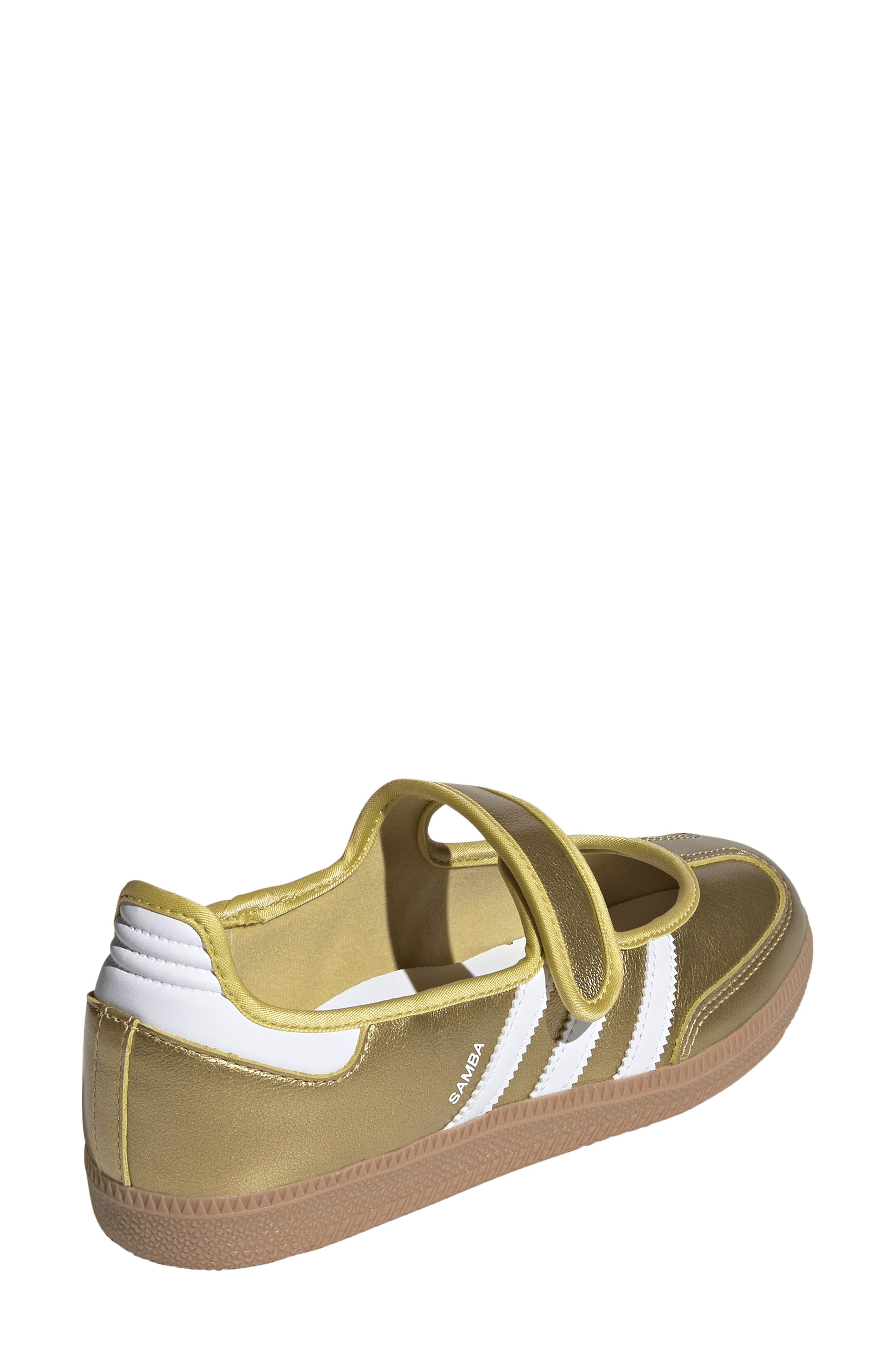 adidas Samba Jane Sneaker, Alternate, color, Gold Met./ Ftwr White/ Gum4
