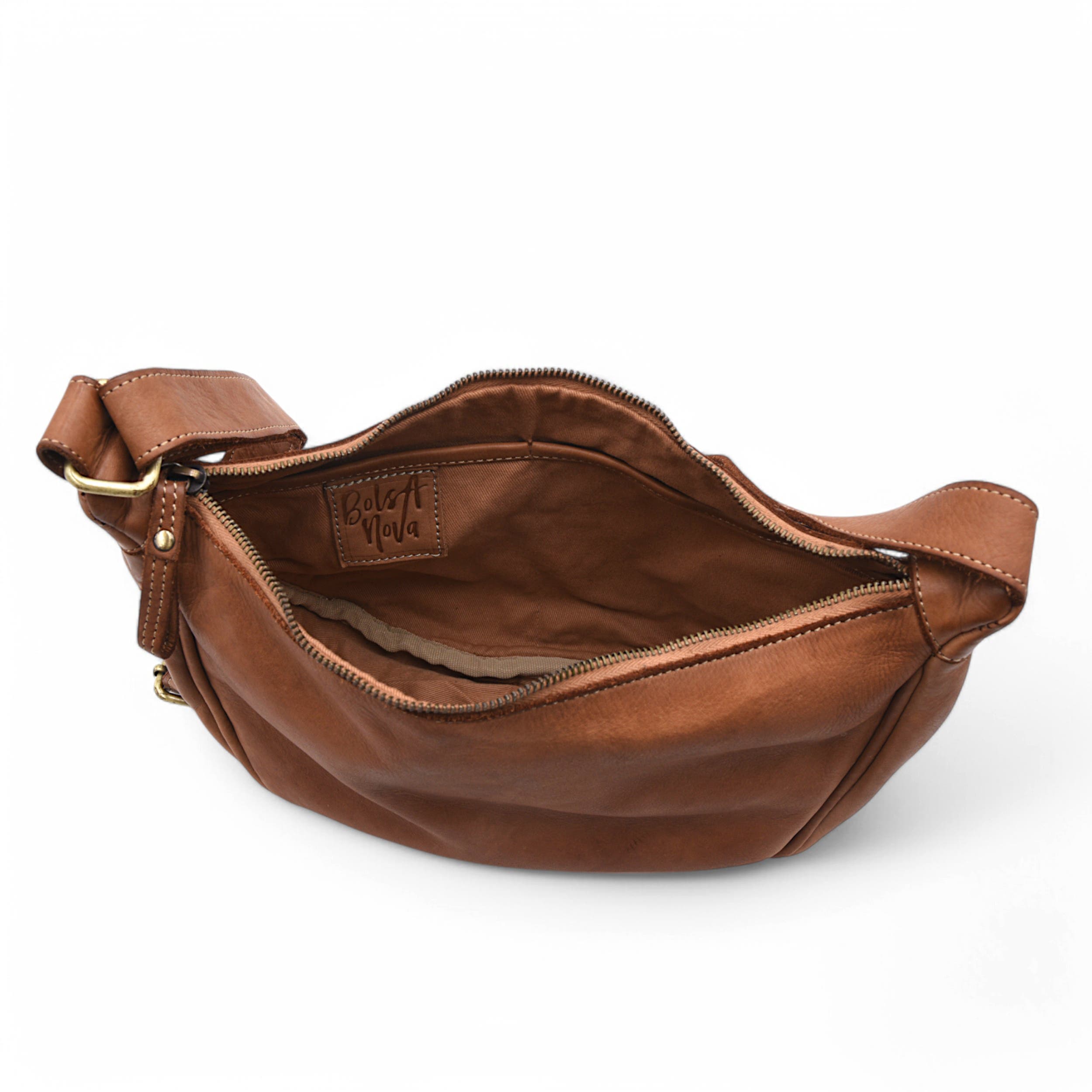 Hug Hobo, Alternate, color, Cognac