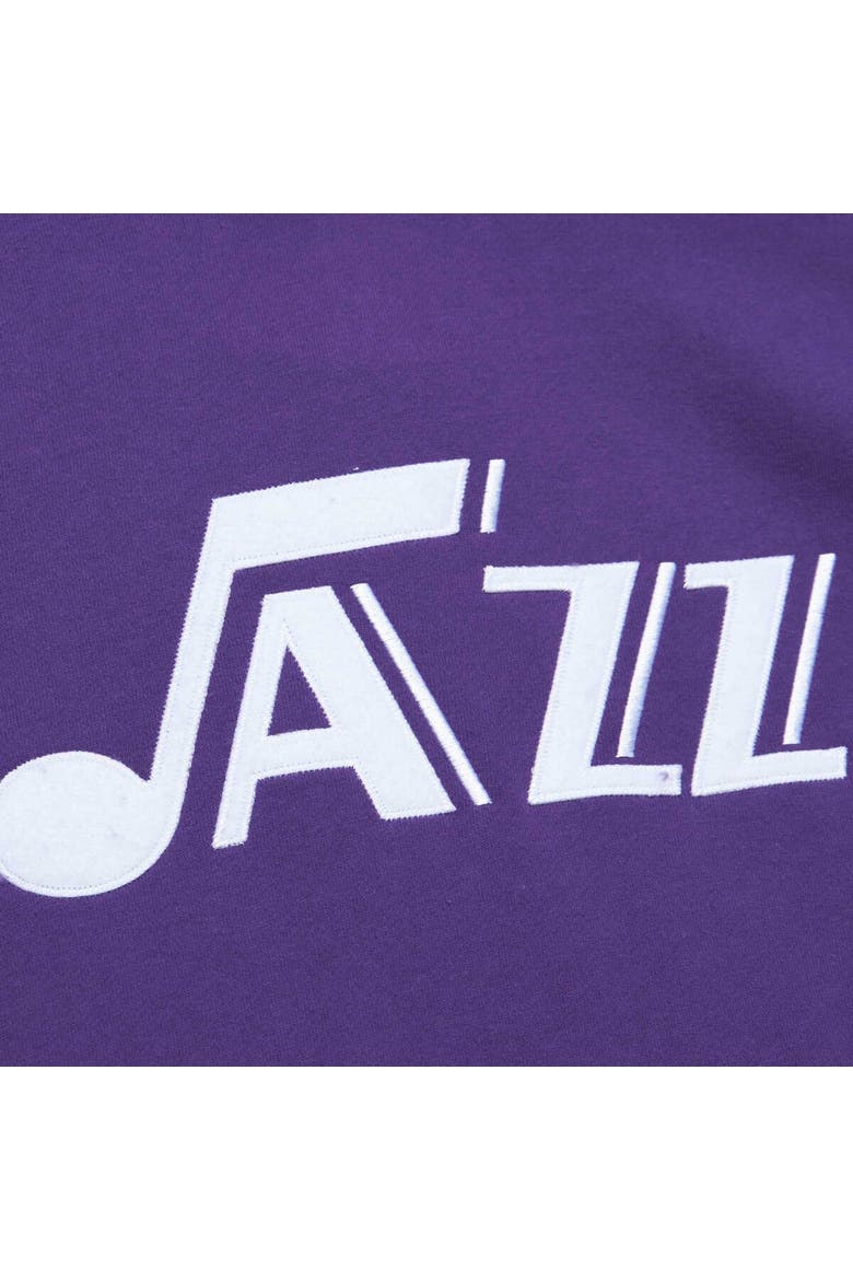 Men's Mitchell & Ness Purple Utah Jazz Hardwood Classics Nights Raglan Pullover Hoodie, Alternate, color, Purple