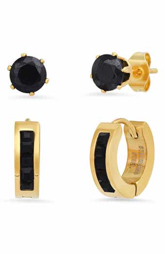 Set of 2 Assorted Simulated Diamond Earrings Set