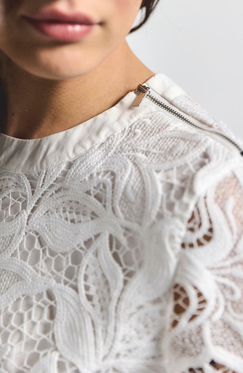 Derek Lam 10 Crosby Samaria Lace Top, Alternate, color, 