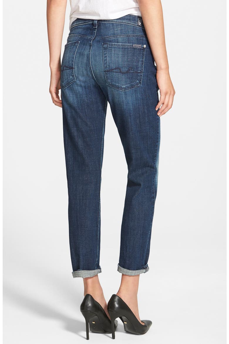 7 For All Mankind® Josefina Boyfriend Jeans, Alternate, color, REGAL BROKEN TWILL