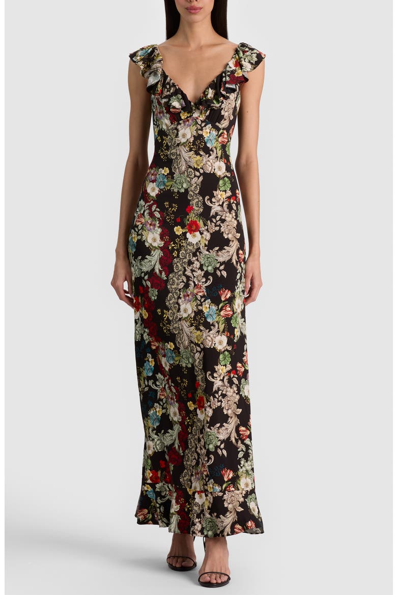 Gemma Ruffle Hem Midi Dress, Main, color, FREE SPIRIT