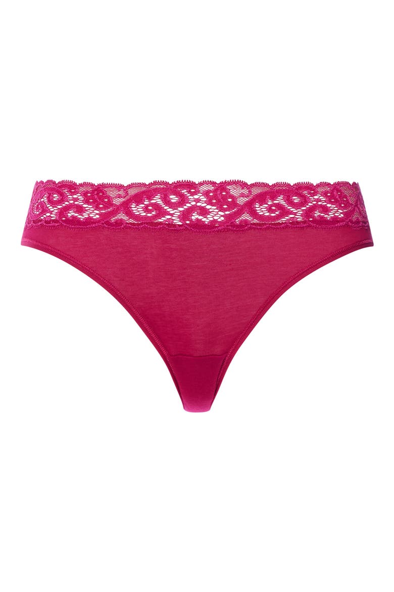 Moments High Cut Bikini, Alternate, color, LIGHT SANGRIA