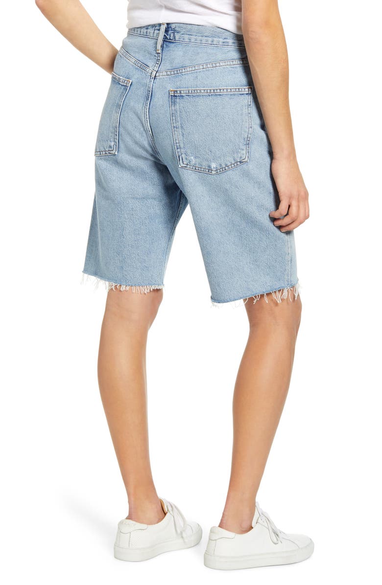 AGOLDE '90s Longline Denim Shorts, Alternate, color, 