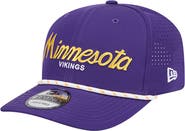 New Era Men's New Era Purple Minnesota Vikings Script 9SEVENTY Adjustable Hat