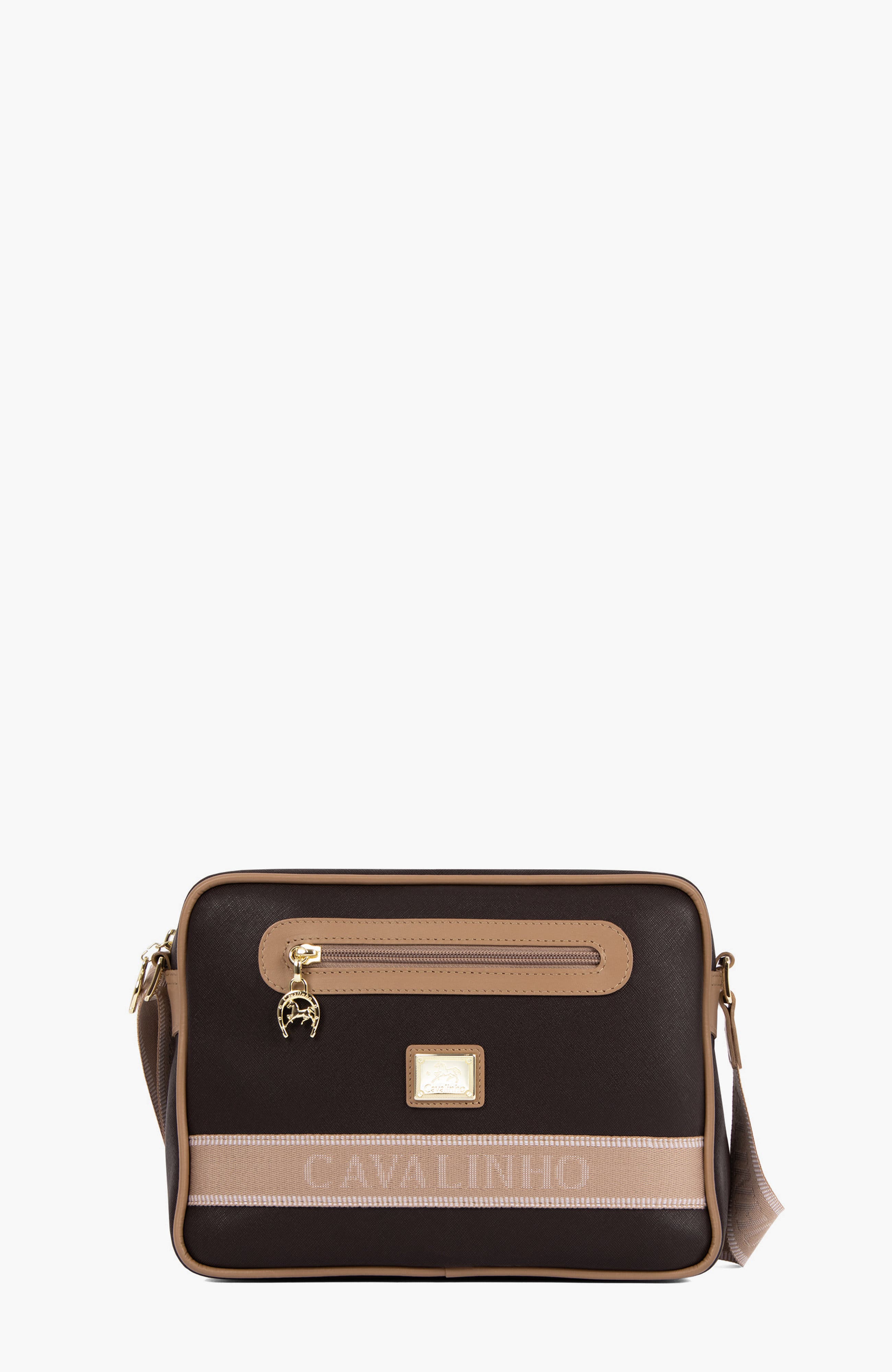 Only By Cavalinho 610 Crossbody Bag, Main, color, Brown / Beige