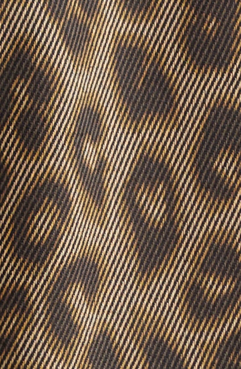 L'AGENCE Marla Leopard Print Crop Cotton Jacket, Alternate, color, Tan Multi Leopard