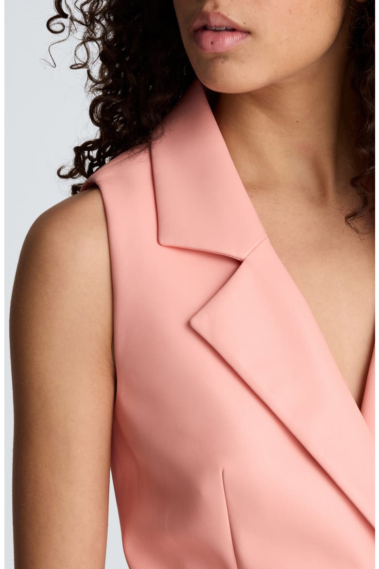 Faux Leather Vest, Alternate, color, SOFT PEACH