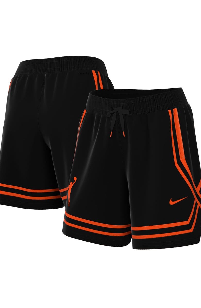 Nike Women's Nike Black WNBA Logowoman Team 13 Crossover Performance Shorts, Main, color,