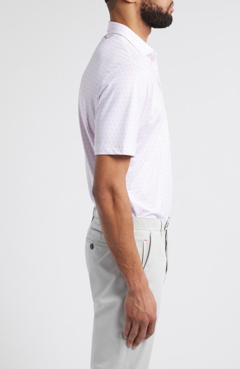 johnnie-O Maxim Dot Print PREP-FORMANCE Golf Polo, Alternate, color, Porto Pink