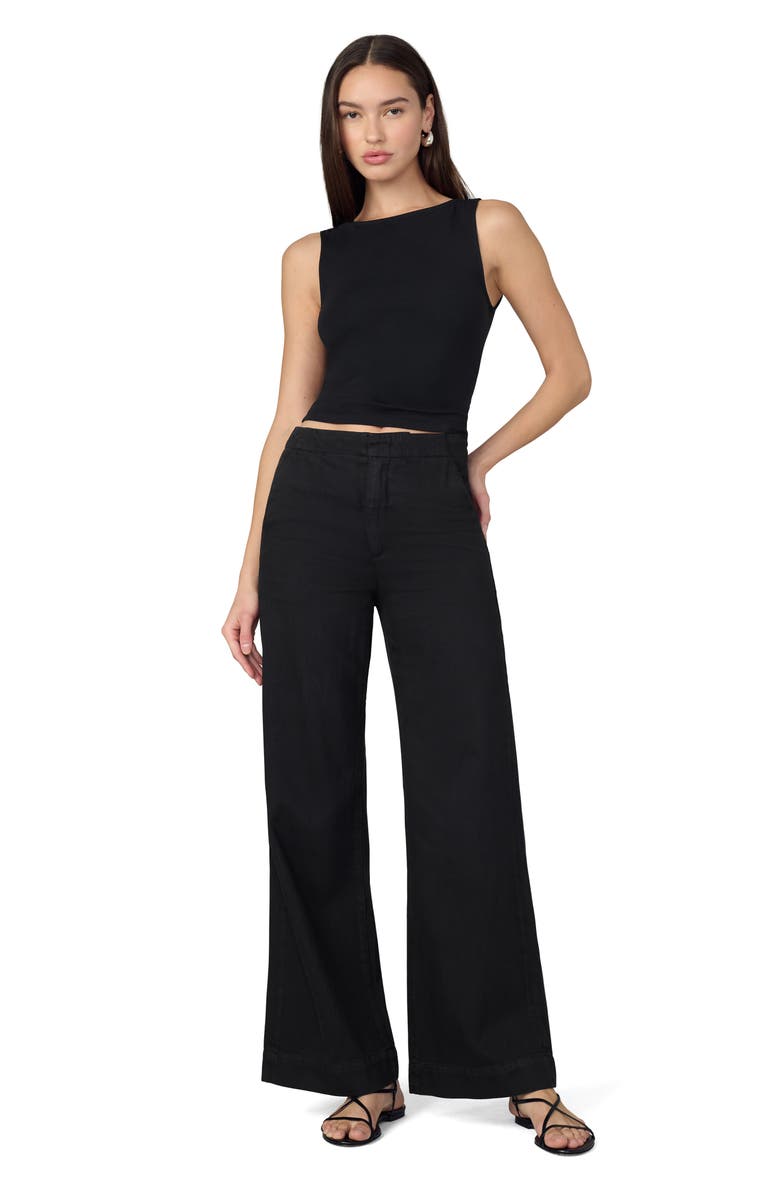Joe's The Clean Wide Leg Trouser, Alternate, color, Black