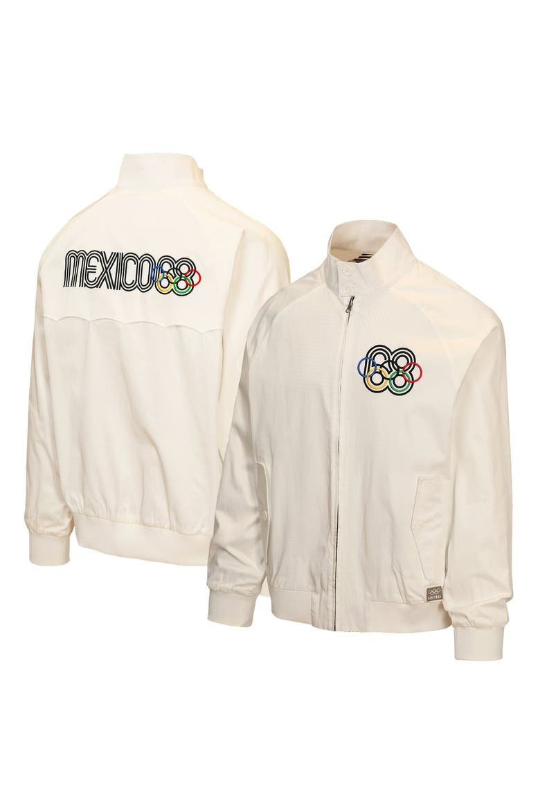 Men's Outerstuff  White Olympic Games Harrington Full-Zip Jacket, Main, color, White