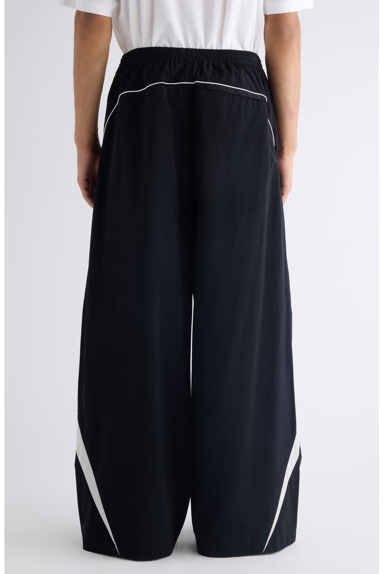 Peachy Wide Leg Track Pants, Alternate, color, BLACK