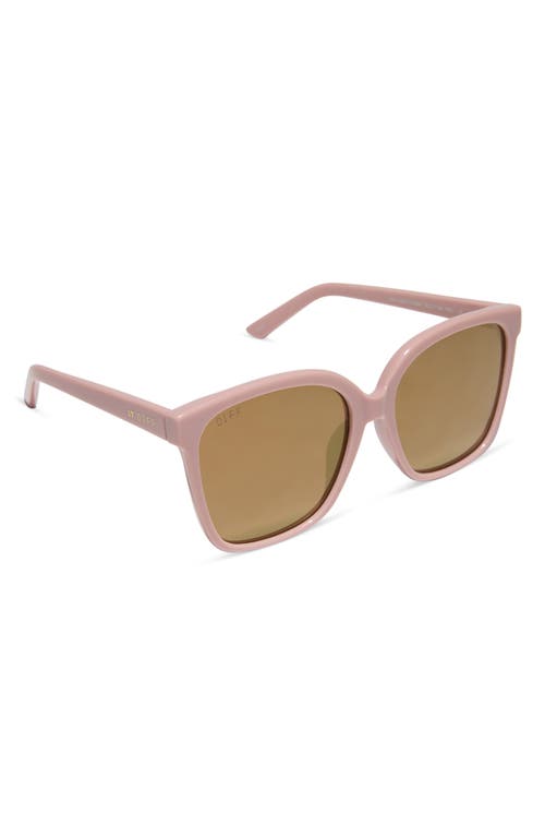 Diff Hazel 58mm Square Sunglasses In Sand