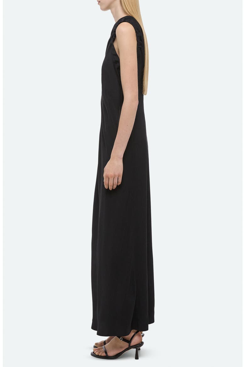 Ruched Sleeveless Maxi Dress, Alternate, color, BLACK