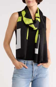 Longchamp Logo Print Scarf