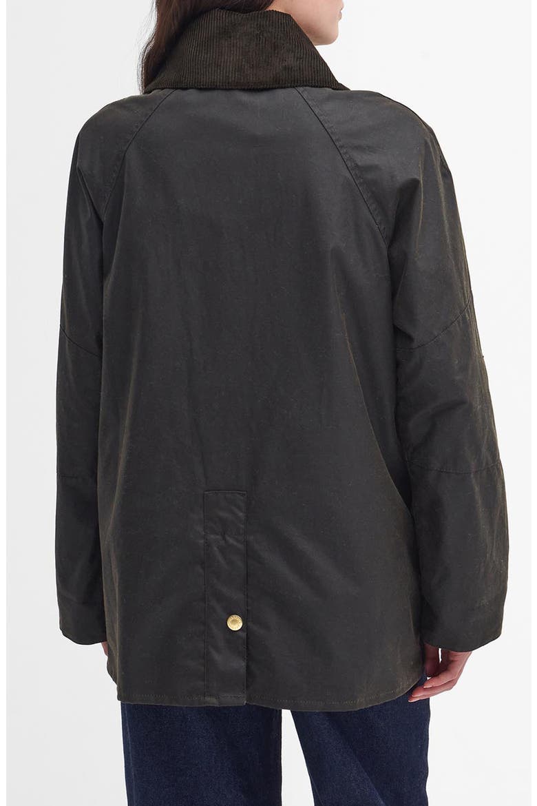Allerston Water Resistant Waxed Cotton Jacket, Alternate, color, OLIVE/ANCIENT