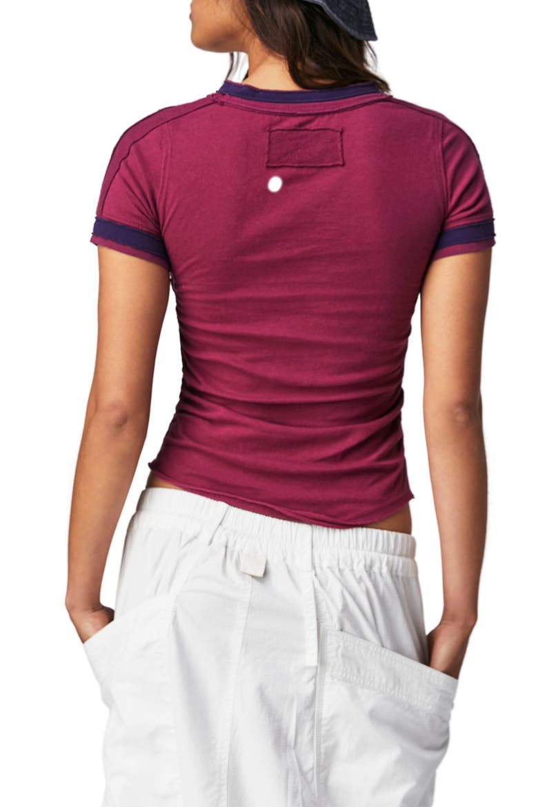 Sporty Mix T-Shirt, Alternate, color, RAZZY JAZZY