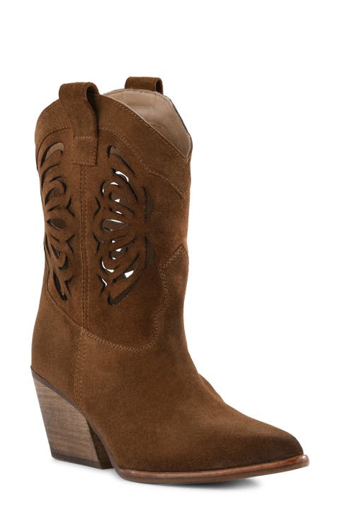 Go West Cowboy Boot (Women) (Narrow Calf)