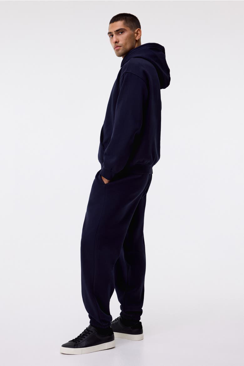 2-piece Loose Fit Hoodie And Joggers Set, Alternate, color, Dark blue