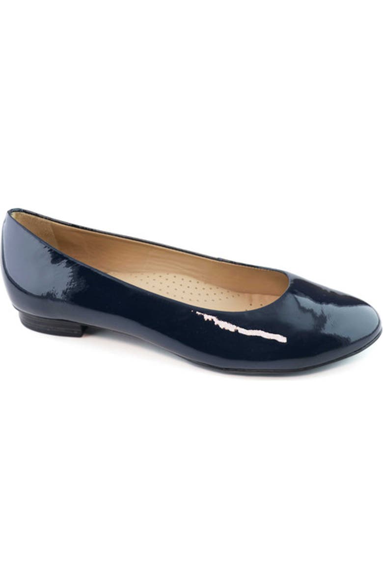 Marc Joseph New York Ferris Leather Ballet Flat, Main, color, Navy Patent