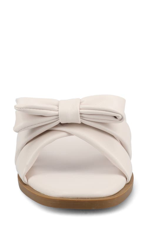 JOURNEE COLLECTION JOURNEE COLLECTION PRYLIN BOW SLIDE SANDAL 