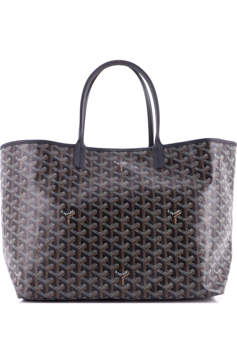 Pre-Owned Goyard Saint Louis Tote Coated Canvas PM, Main, color, Black