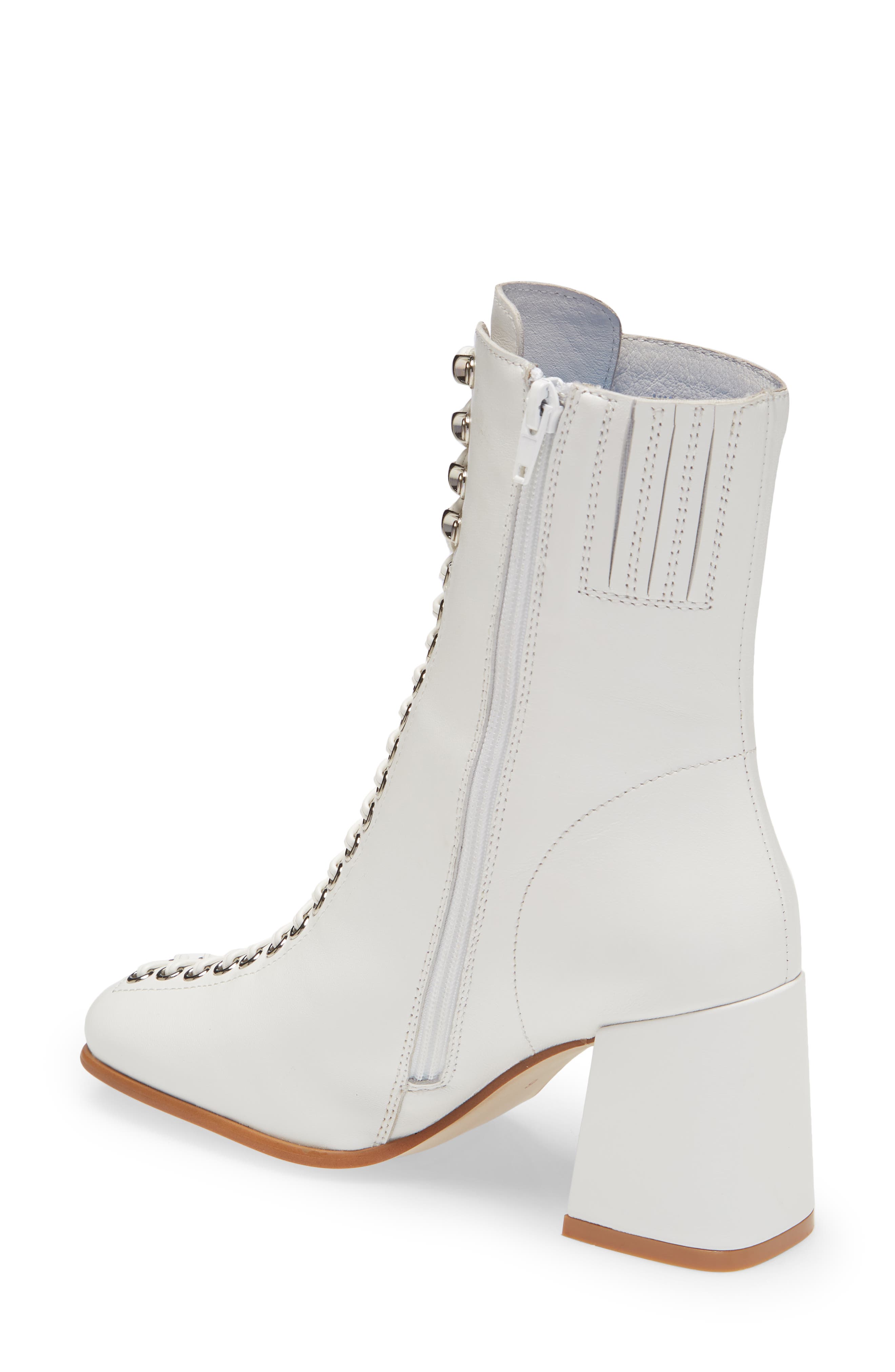 Belmond Bootie, Alternate, color, WHITE LEATHER